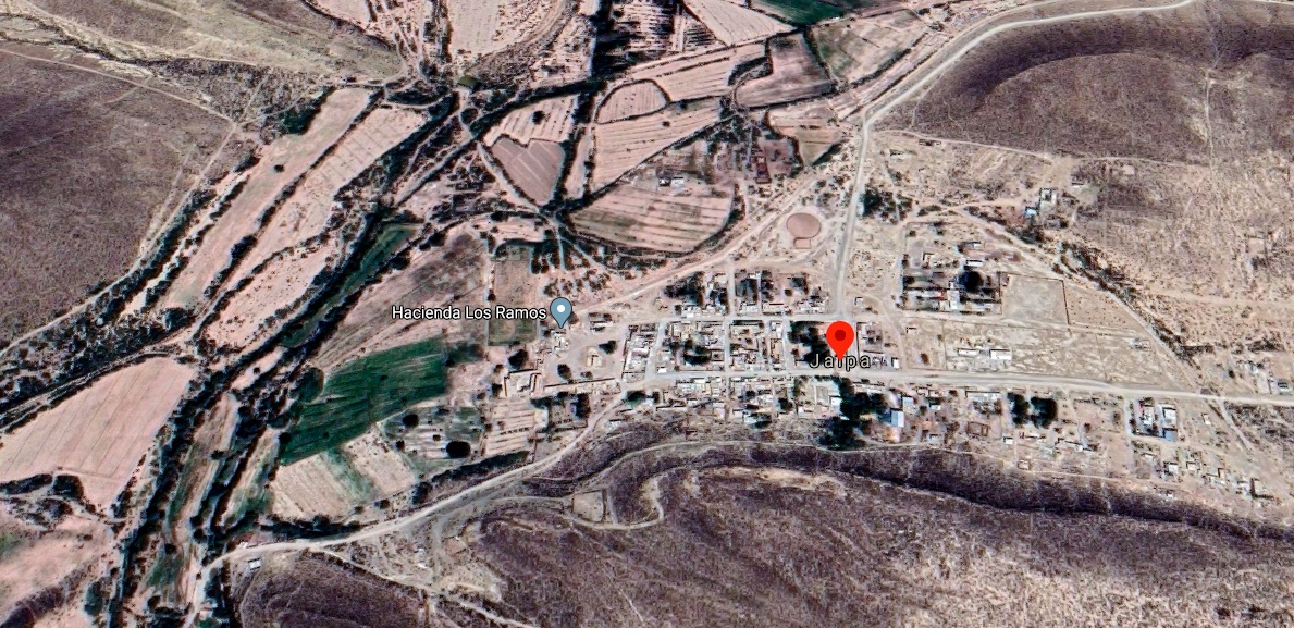 Imagen
satelital de Jalpa, Coahuila, registrada en julio de 2020