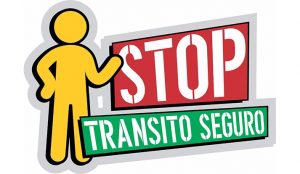 Logo de la campaña stop transito seguro