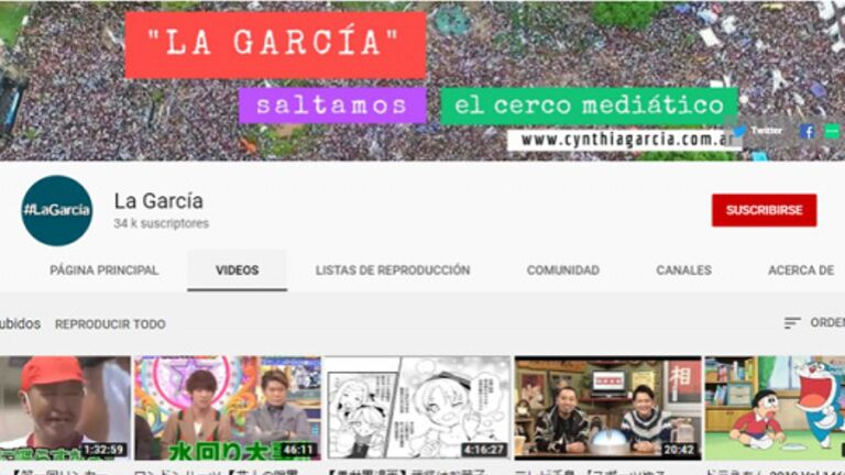 Periodismo repudia el bloqueo del canal de videos de La García