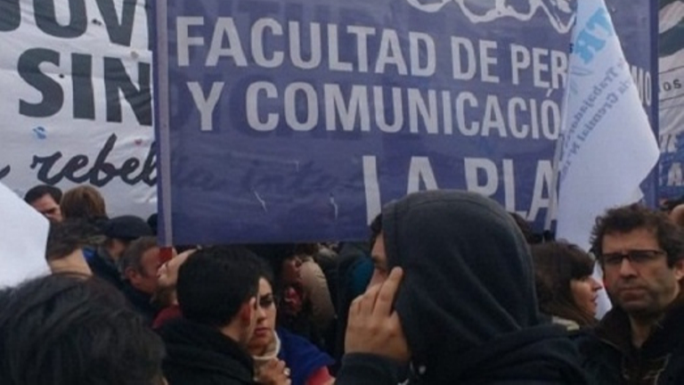 Movilización en la Marcha Nacional de Prensa