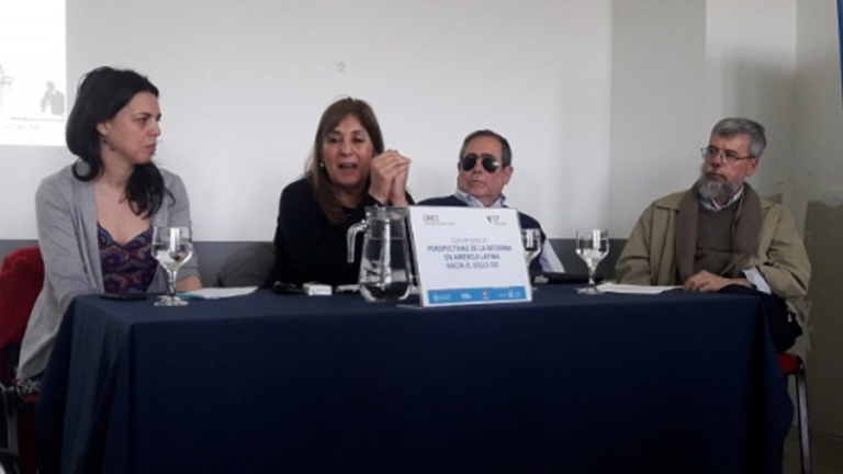 César Díaz, Teresa Bonet, Natalia Bustelo y Carlos Ciappina