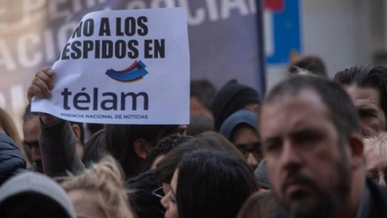 No a los despidos en Télam