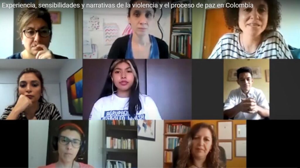Zoom de la conversación Experiencia, sensibilidades y narrativas de la violencia y el proceso de paz en Colombia